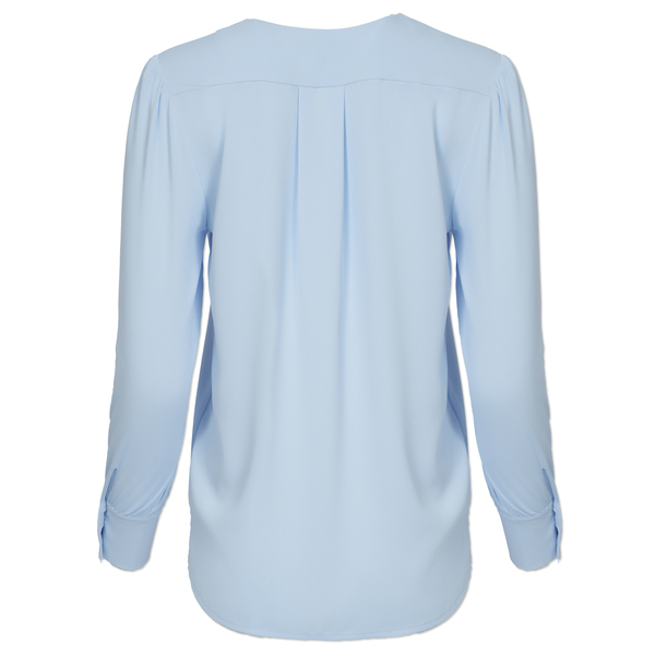 Brooks Brothers Womens Open-Neck Satin Blouse